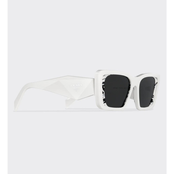 NEW PRADA PR08YSF WOMEN'S WHITE SUNGLASSES PR 08YSF 02V5S0 NEW PR08YS - Picture 7 of 12